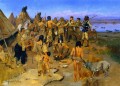 lewis and clark meeting the mandan indians 1897 Charles Marion Russell